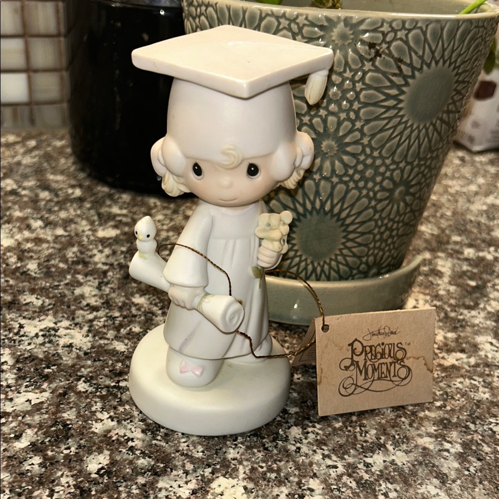Precious Moments Cream Graduation Figurine